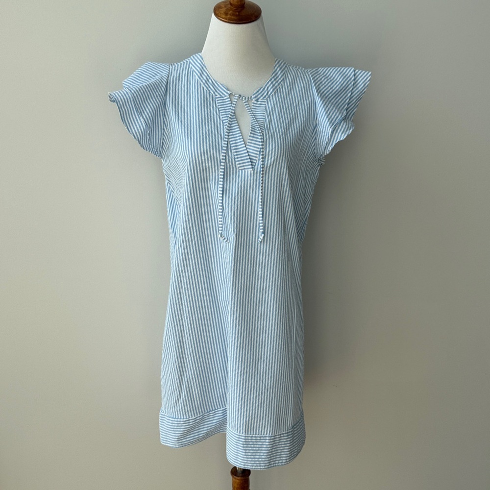 Vineyard Vines Blue Striped Dress - Picture 3 of 12
